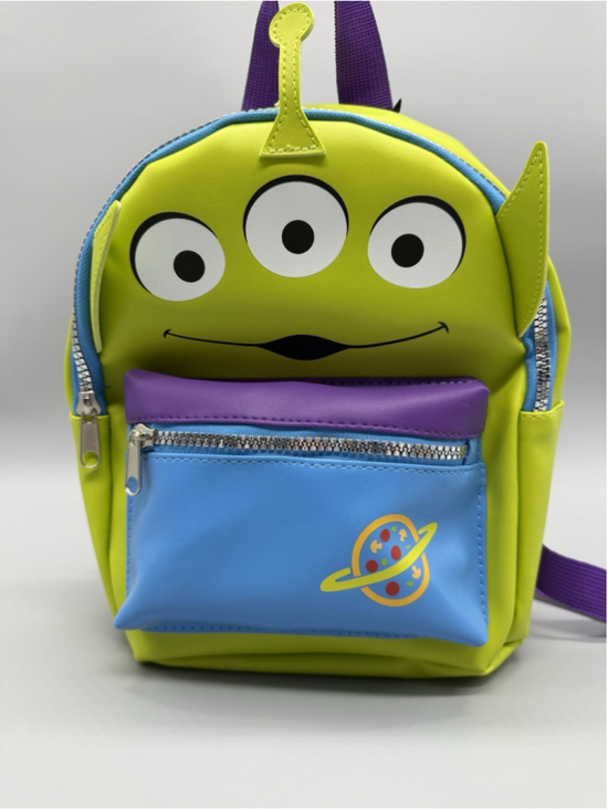 Disney Pixar Other - Disney Pixar Toy Story Alien Small Colorblock Backpack Zip Adjustable Straps